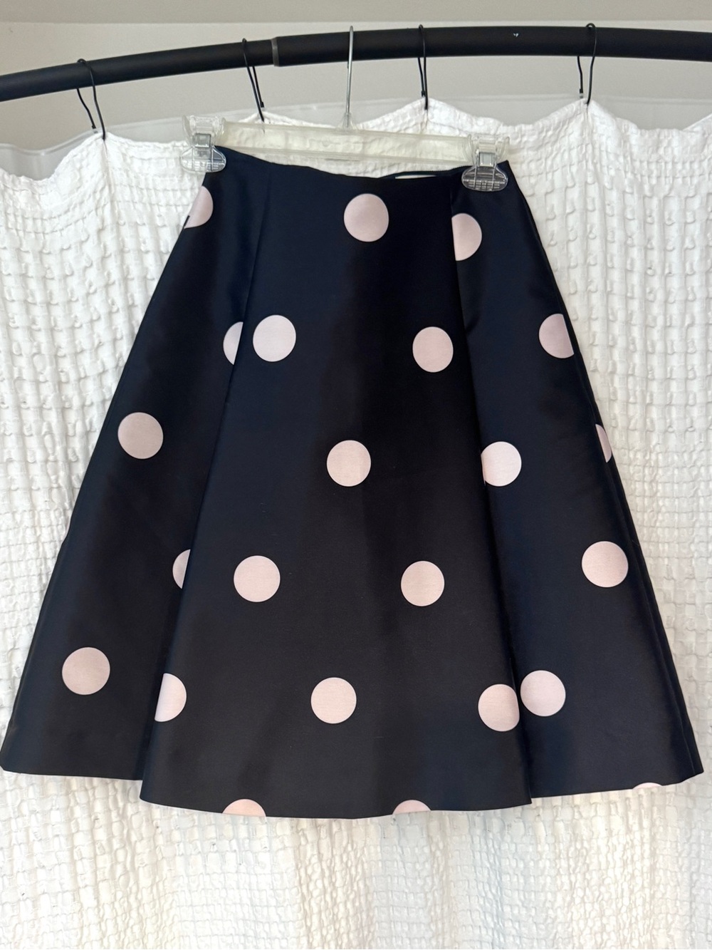 Kate Spade Navy A-Line Skirt with Polka Dots